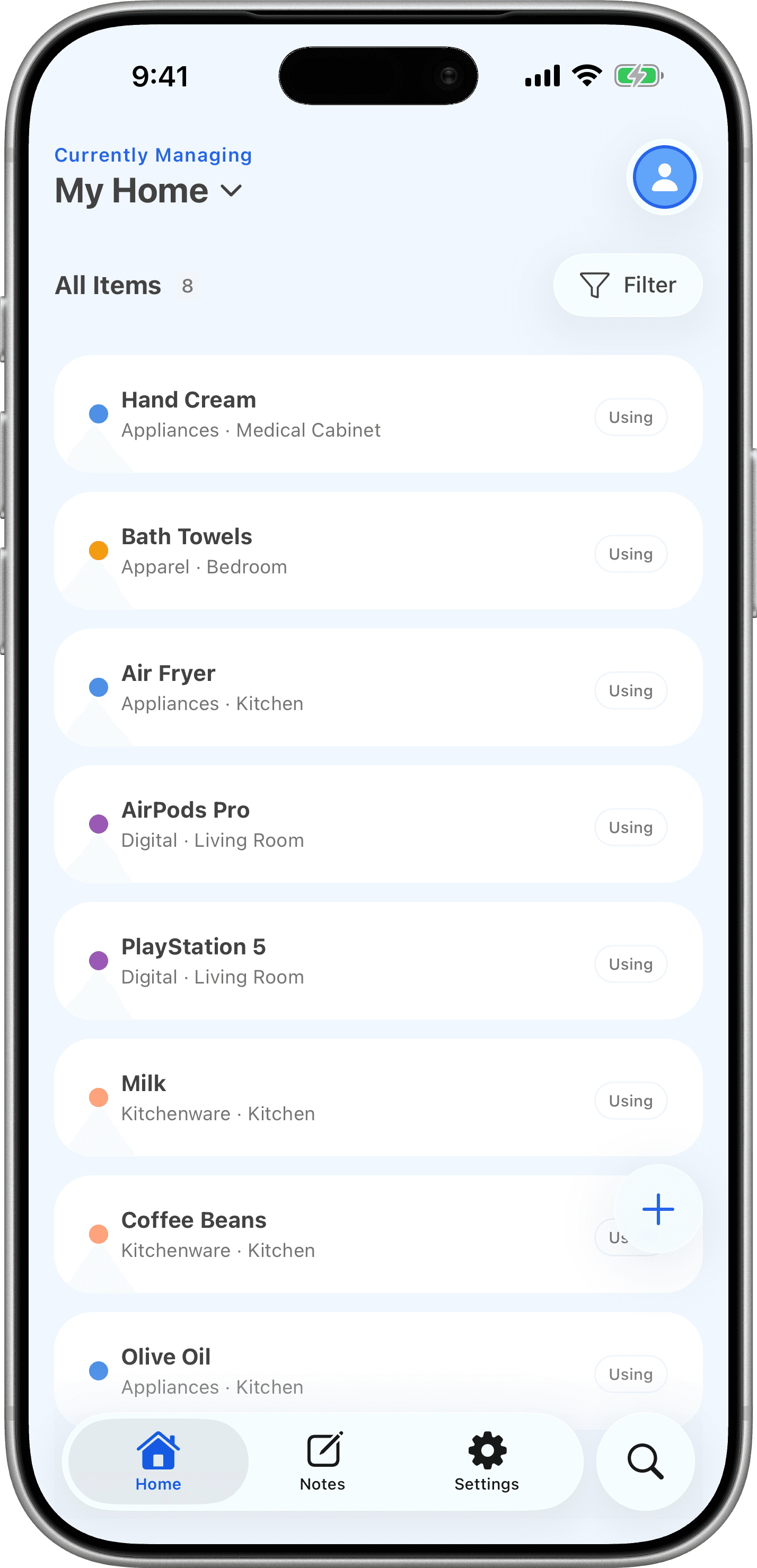 Everything you own, in one tidy list